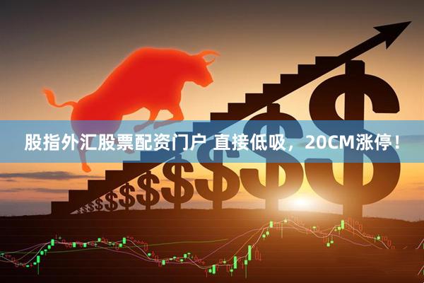 股指外汇股票配资门户 直接低吸，20CM涨停！