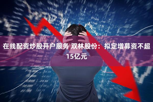 在线配资炒股开户服务 双林股份：拟定增募资不超15亿元